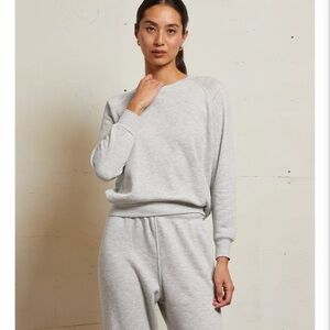 perfectwhitetee Gray Crew Neck Sweater